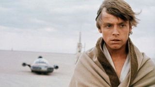 Mark Hamill as Luke Skywalker in Star Wars a New Hope.