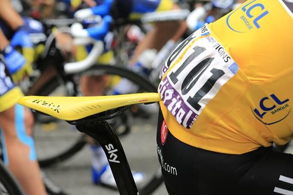 Bradley Wiggins even has a yellow saddle to match his kit