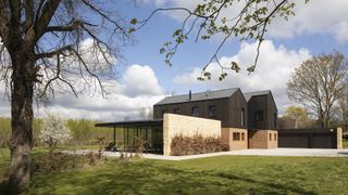 brick and timber clad self build
