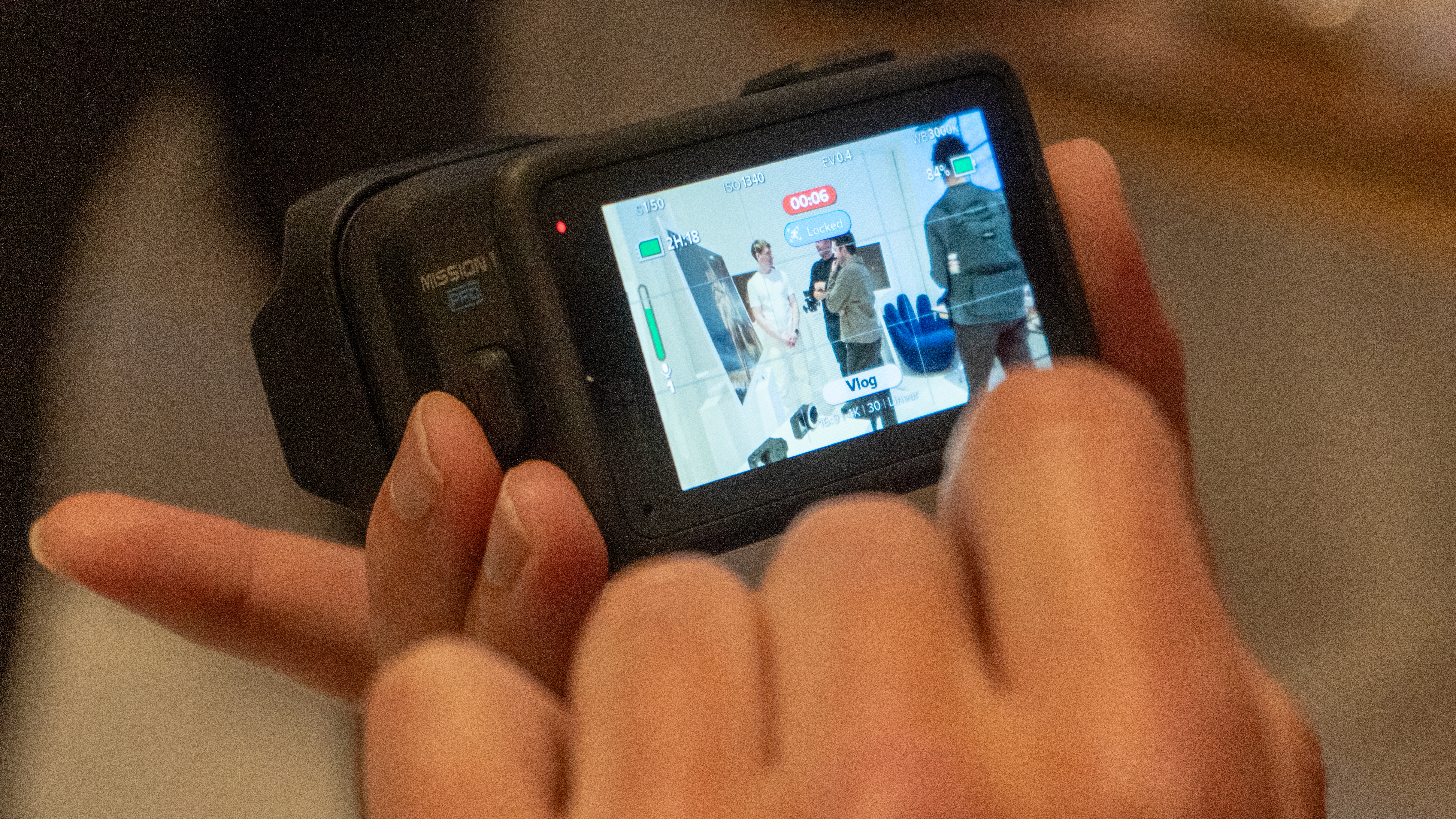 GoPro Mission 1 Pro Vlog mode