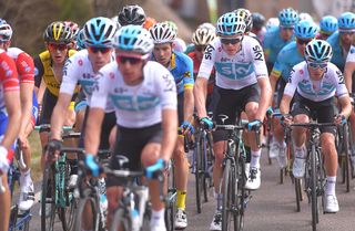 Team Sky and Chris Froome at Tour of the Alps stage 2
