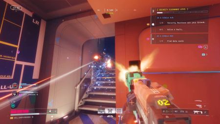 Marathon Cryo Archive shooting enemy runner with BRRT