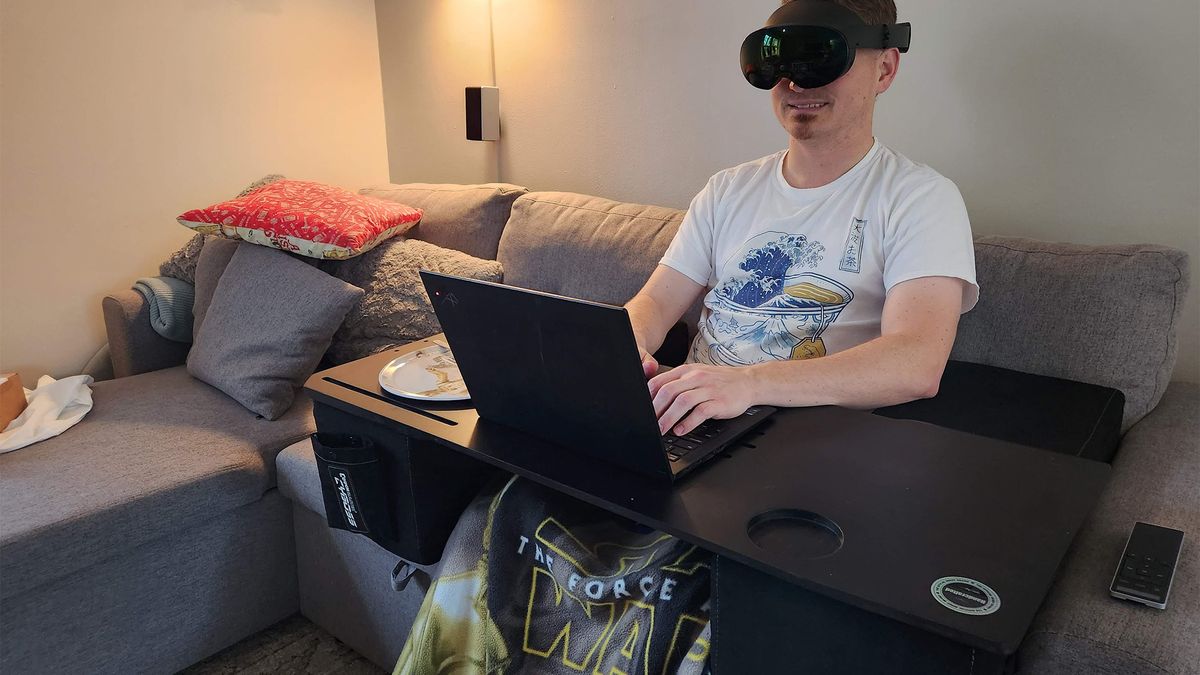 I love this couch desk so much that I'll never get off the couch again ...