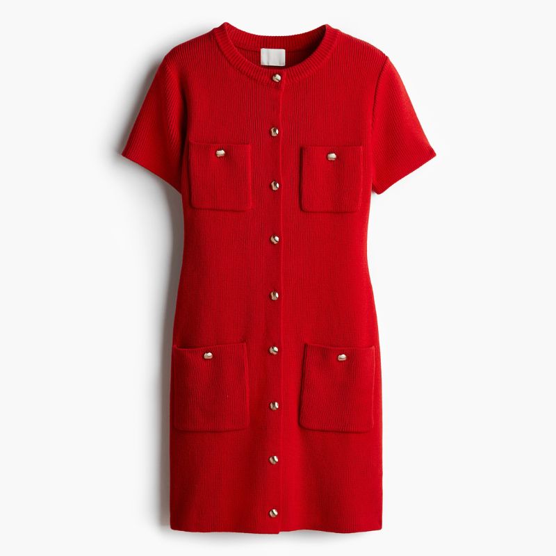 red mini dress