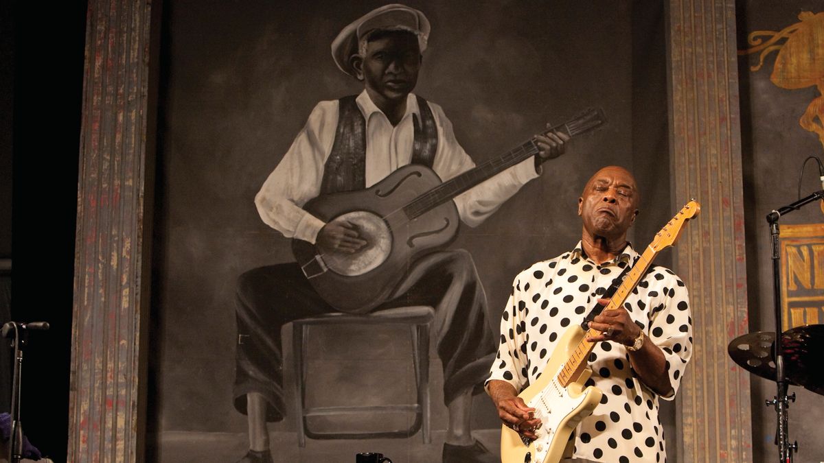 Guy performs on the Blues Tent stage during the 40th annual New Orleans Jazz &amp; Heritage Festival, May 3, 2009.