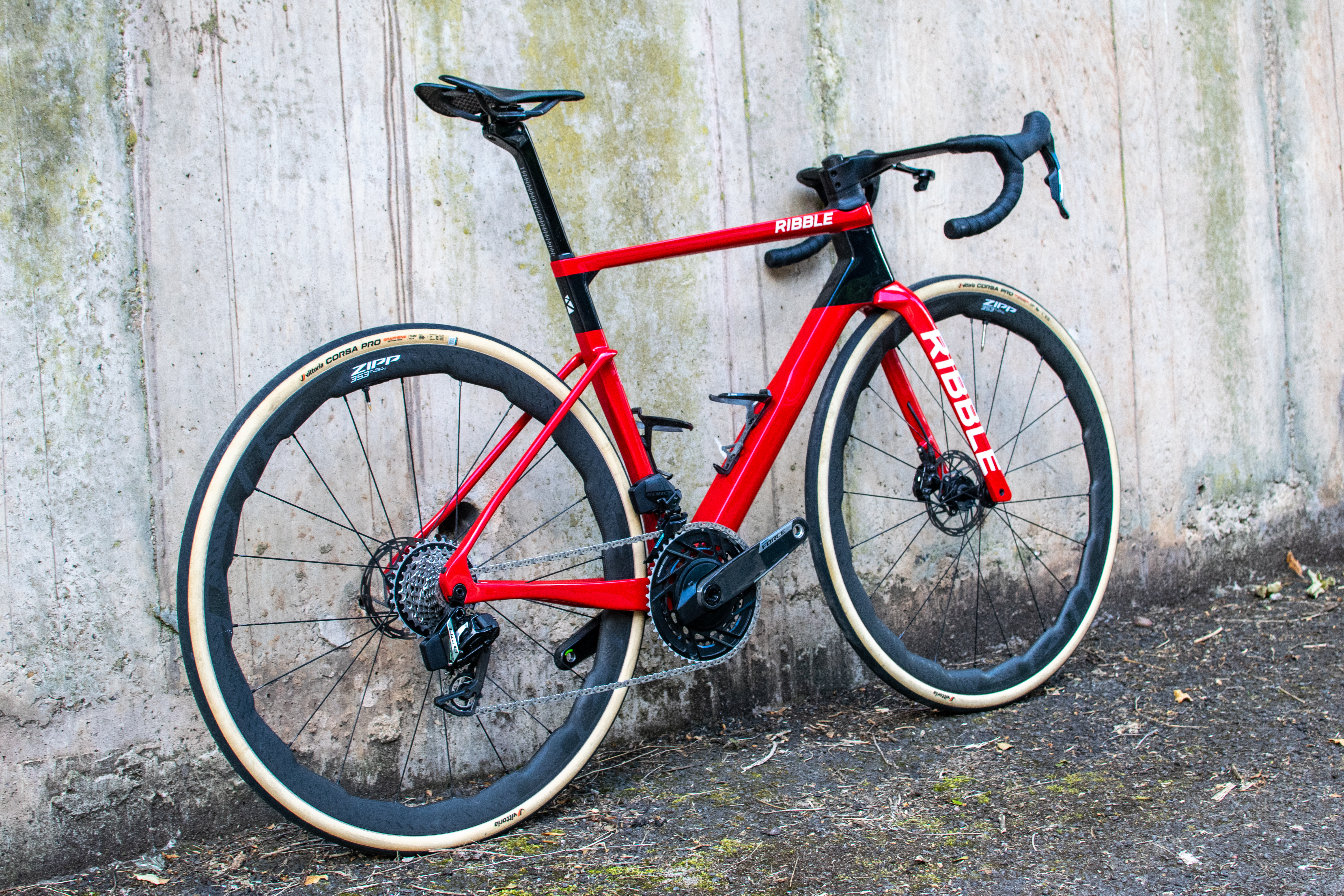 A Ribble Ultra Aero bike fitted with SRAM Force