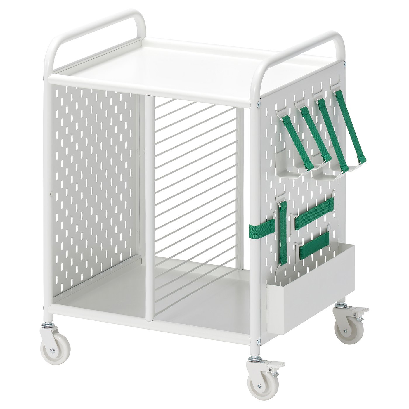 BrÄnnboll Shelving Unit on Castors - White 56x62 Cm