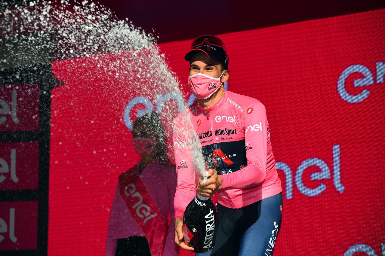 Giro d'Italia 2020 - 103th Edition - 2nd stage Alcamo - Agrigento 149&Acirc;&nbsp;km - 04/10/2020 - Filippo Ganna (ITA - Team Ineos) - photo Dario Belingheri/BettiniPhoto&Acirc;&copy;2020