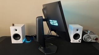 Alienware AW2524H 500Hz on a standing desk