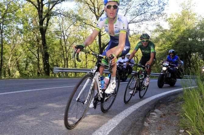 Pieter Weening (Orica - GreenEDGE) leads the break