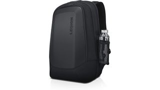 best laptop backpacks, a black hardshell backpack on a white background
