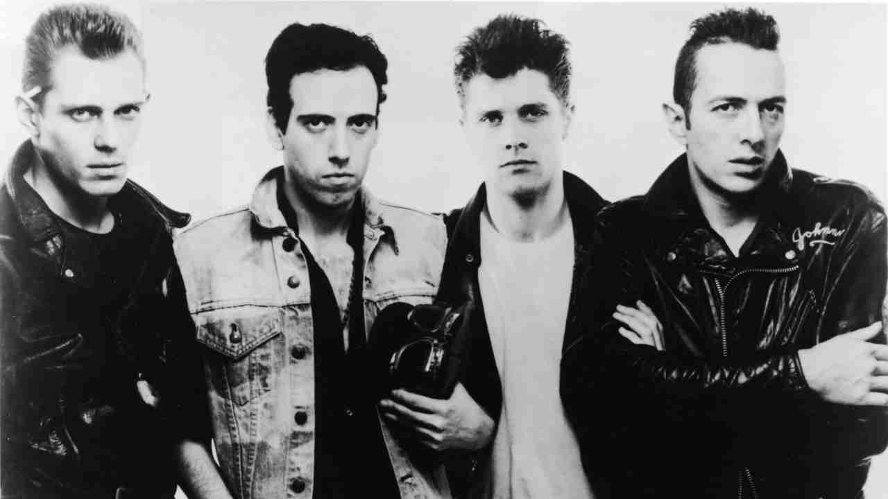The Clash posing for a photograph in 1983