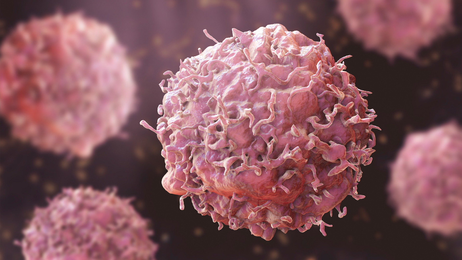 ilustración de células cancerosas