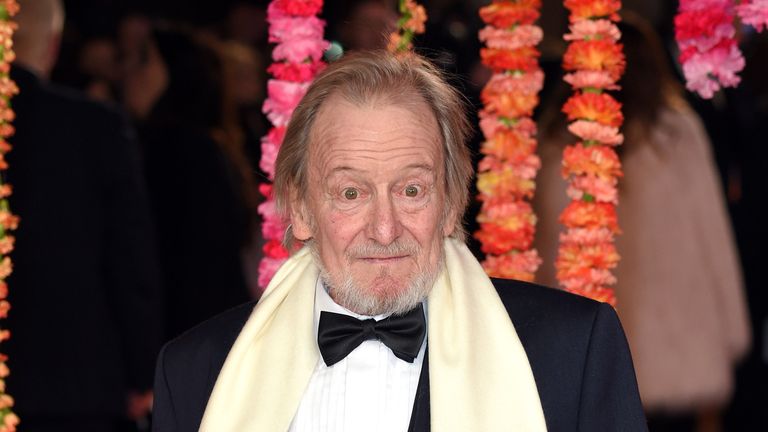 Ronald Pickup attends The Royal Film Performance and World Premiere of "The Second Best Exotic Marigold Hotel" at Odeon Leicester Square on February 17, 2015 in London, England