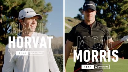 Press shots of Grant Horvat and Micah Morris after joining TaylorMade