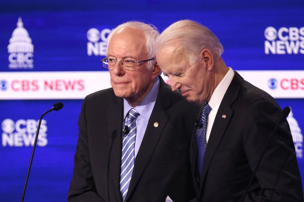 Joe Biden and Bernie Sanders.