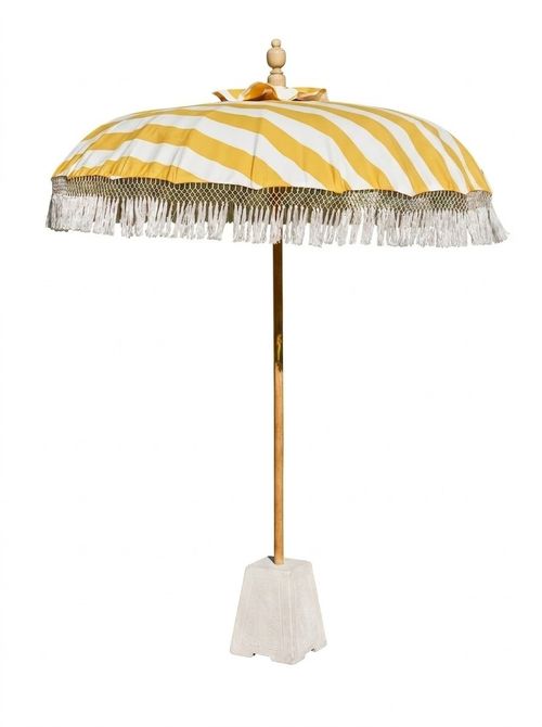 Summerleaze Teak Stripe Parasol