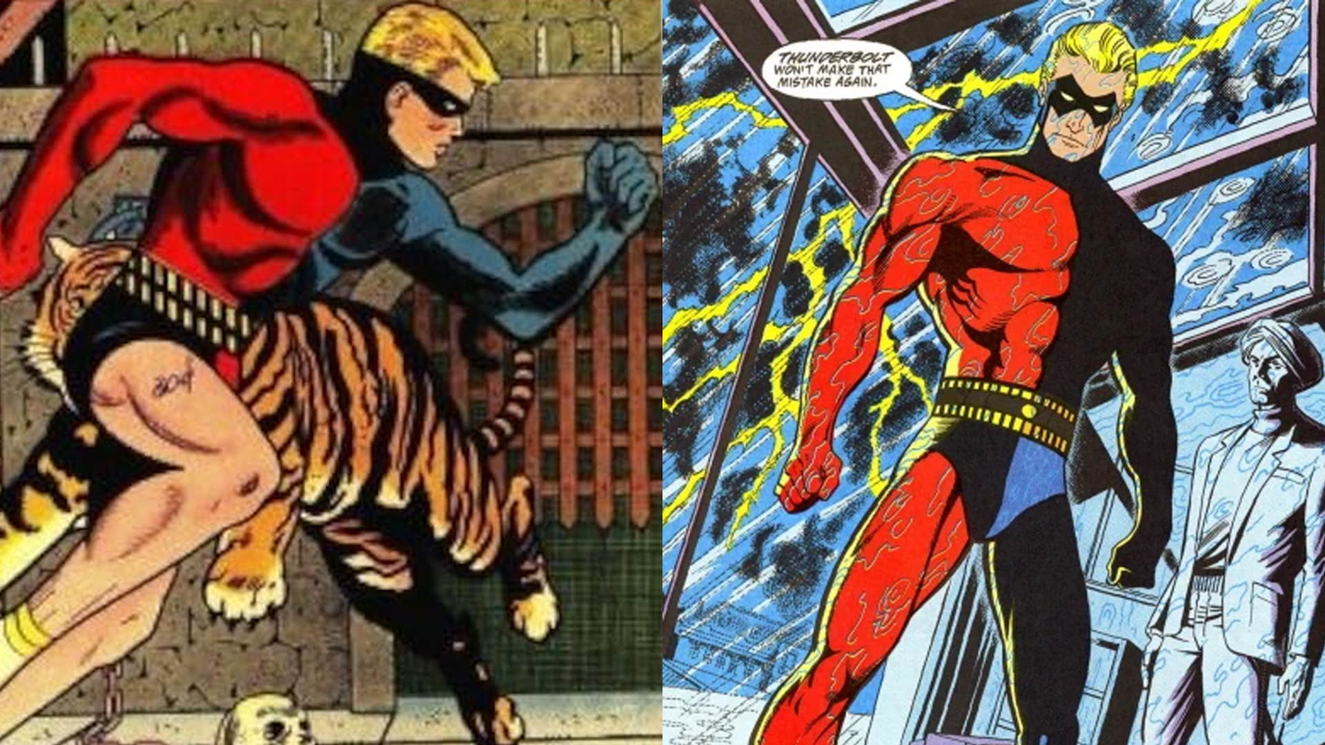 Charlton&#039;s Peter Cannon, Thunderbolt alongside DC&#039;s version