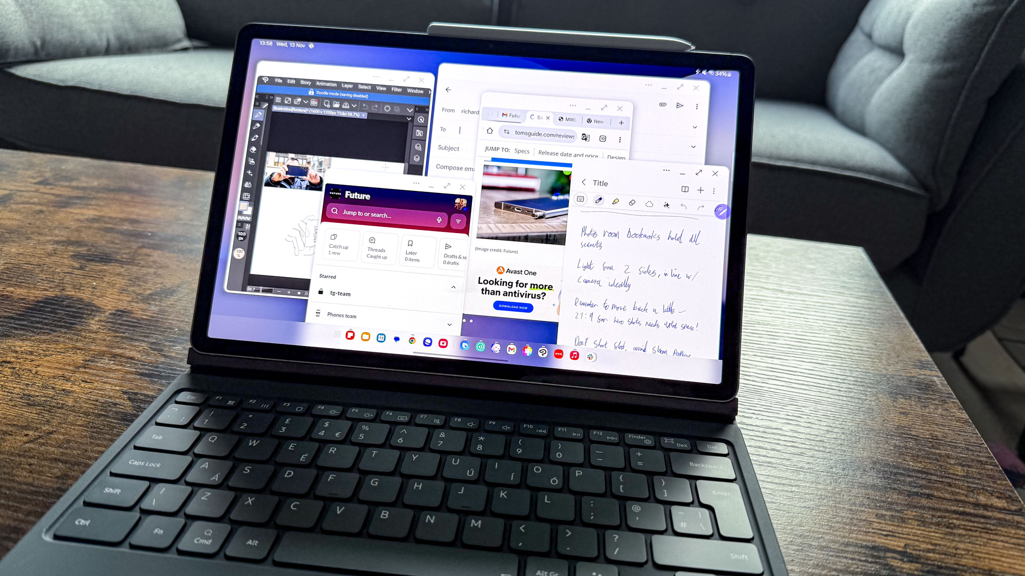 Samsung Galaxy Tab S10 Plus in DeX mode