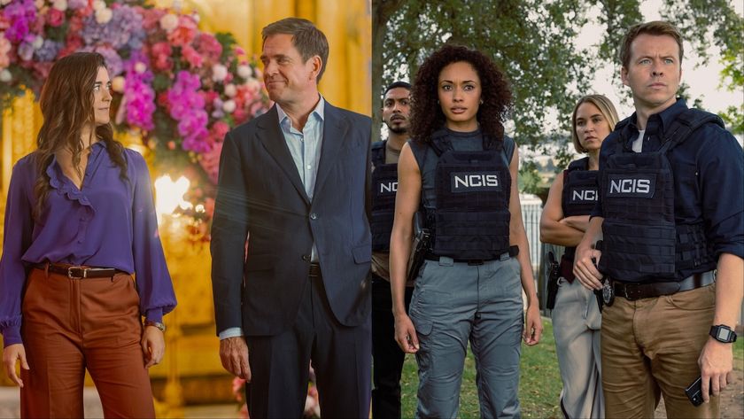 Side-by-side pictures of Michael Weatherly and Cote de Pablo in NCIS: Tony &amp; Ziva, and Olivia Swann, Todd Lasance, Sean Sagar and Tuuli Narkle in NCIS: Sydney