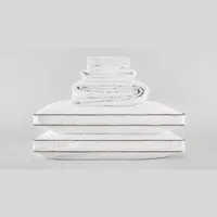 2. Saatva Sateen Sheet Set, Latex Pillows and Mattress Pad Bundle