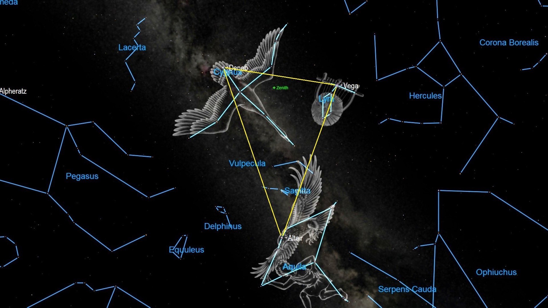 See the Summer Triangle asterism after dusk Wednedsay (Aug. 31 