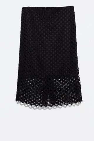 Zara Black Lace Skirt, £39.99