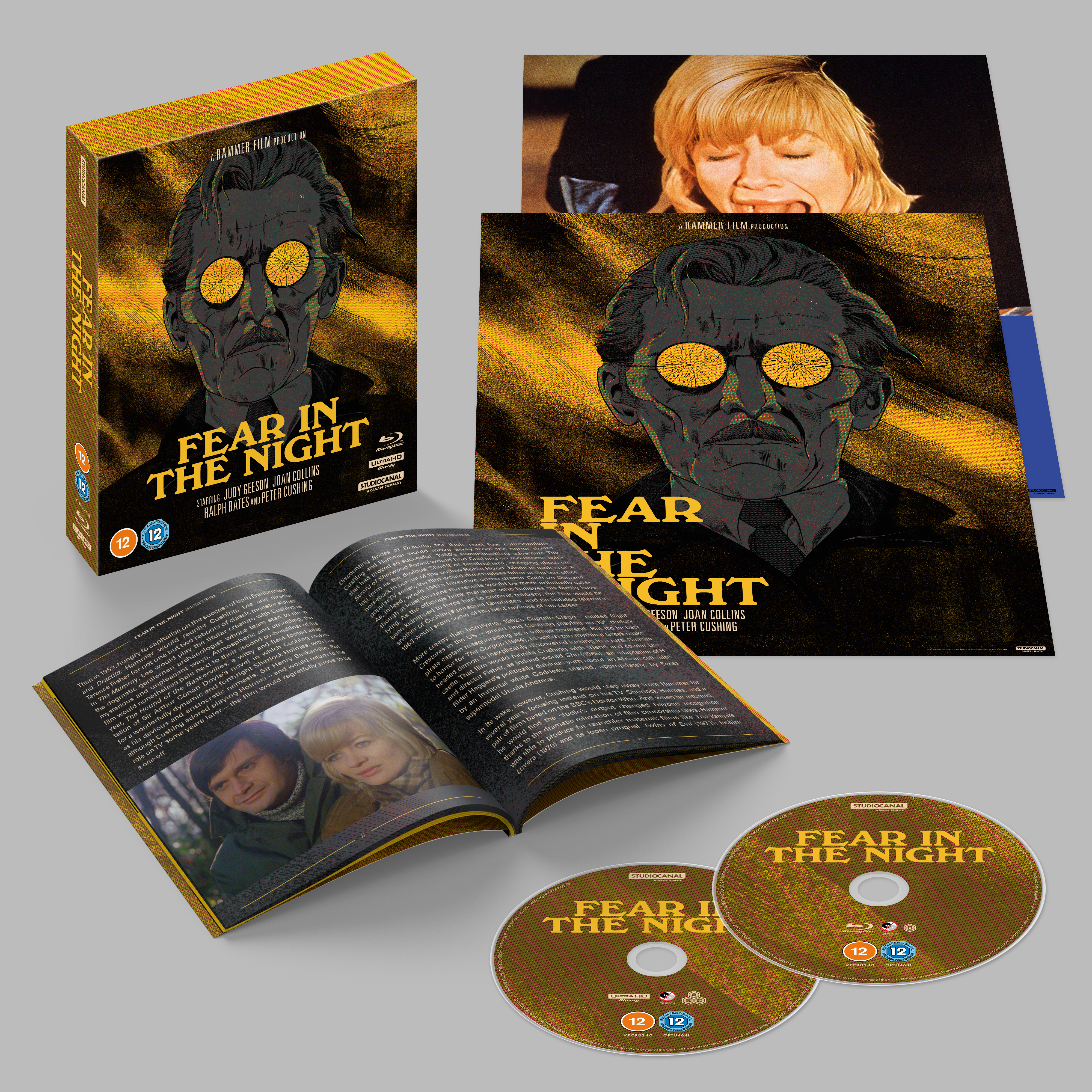 The contents of the Fear In The Night Collector's Edition.