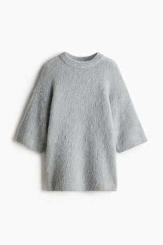 Short-Sleeved Mohair-Blend Sweater