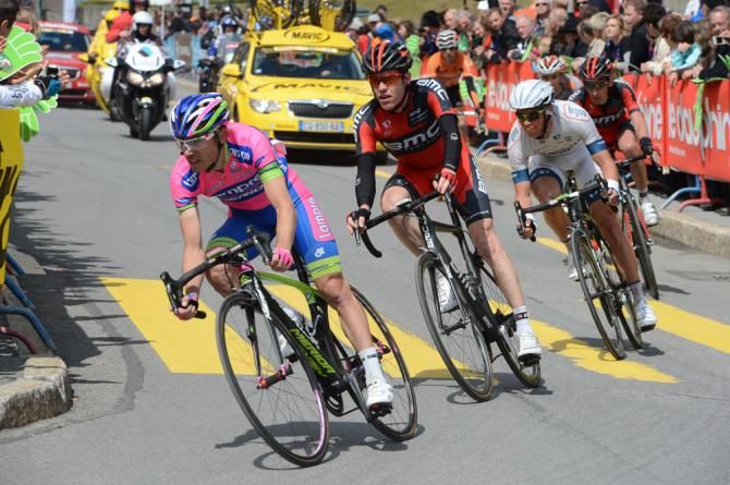 Damiano Cunego (Lampre-Merida) lost time to his GC rivals
