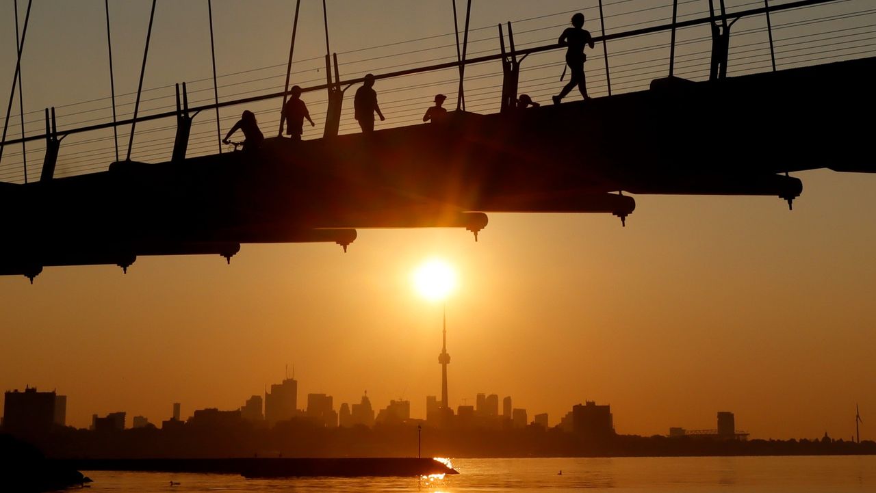 Humber Bay Arch Bridge in Toronto