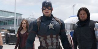 Elizabeth Olsen, Chris Evans, Sebastian Stan - Captain America: Civil War
