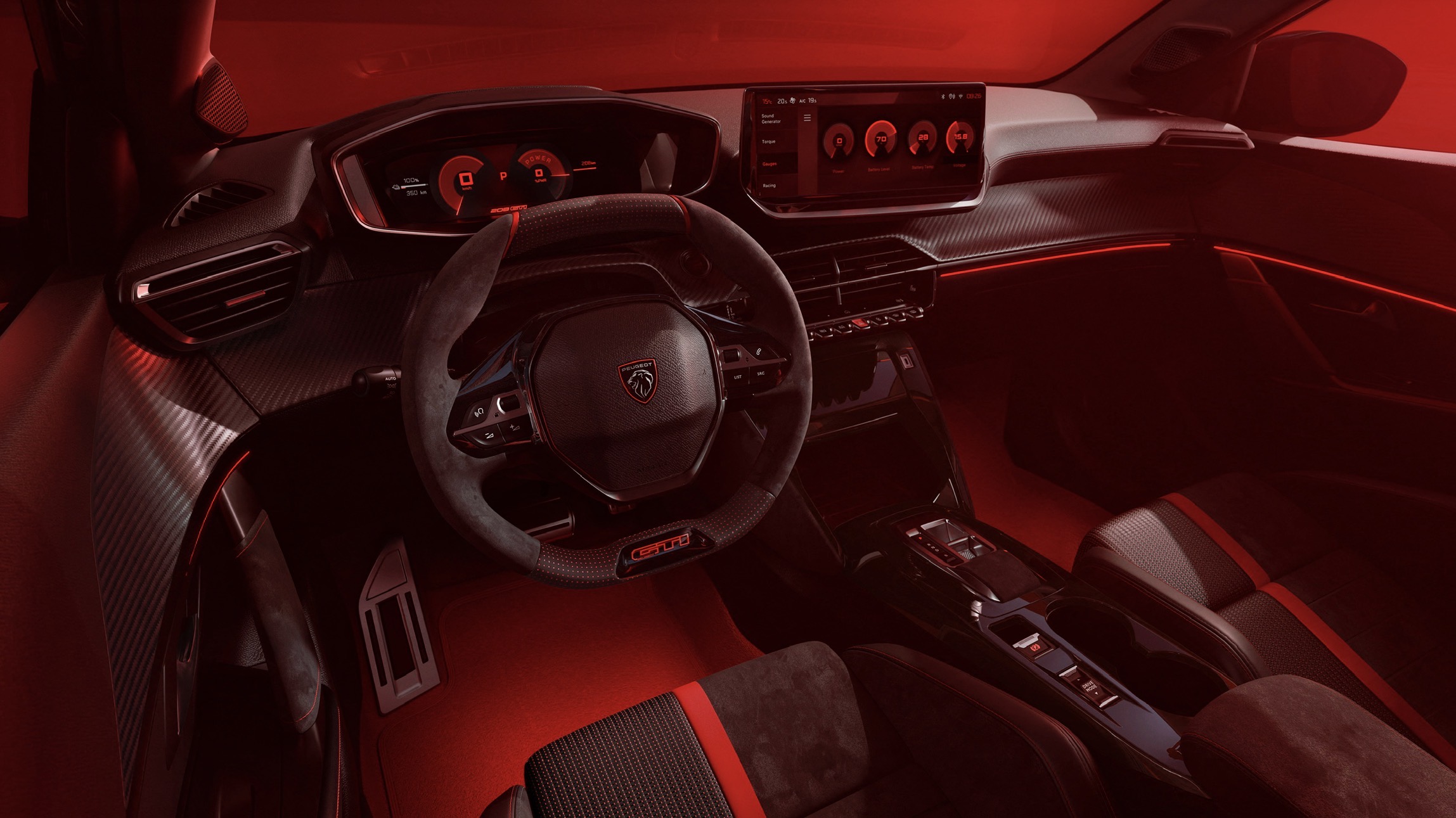 Peugeot e-208 GTi interior