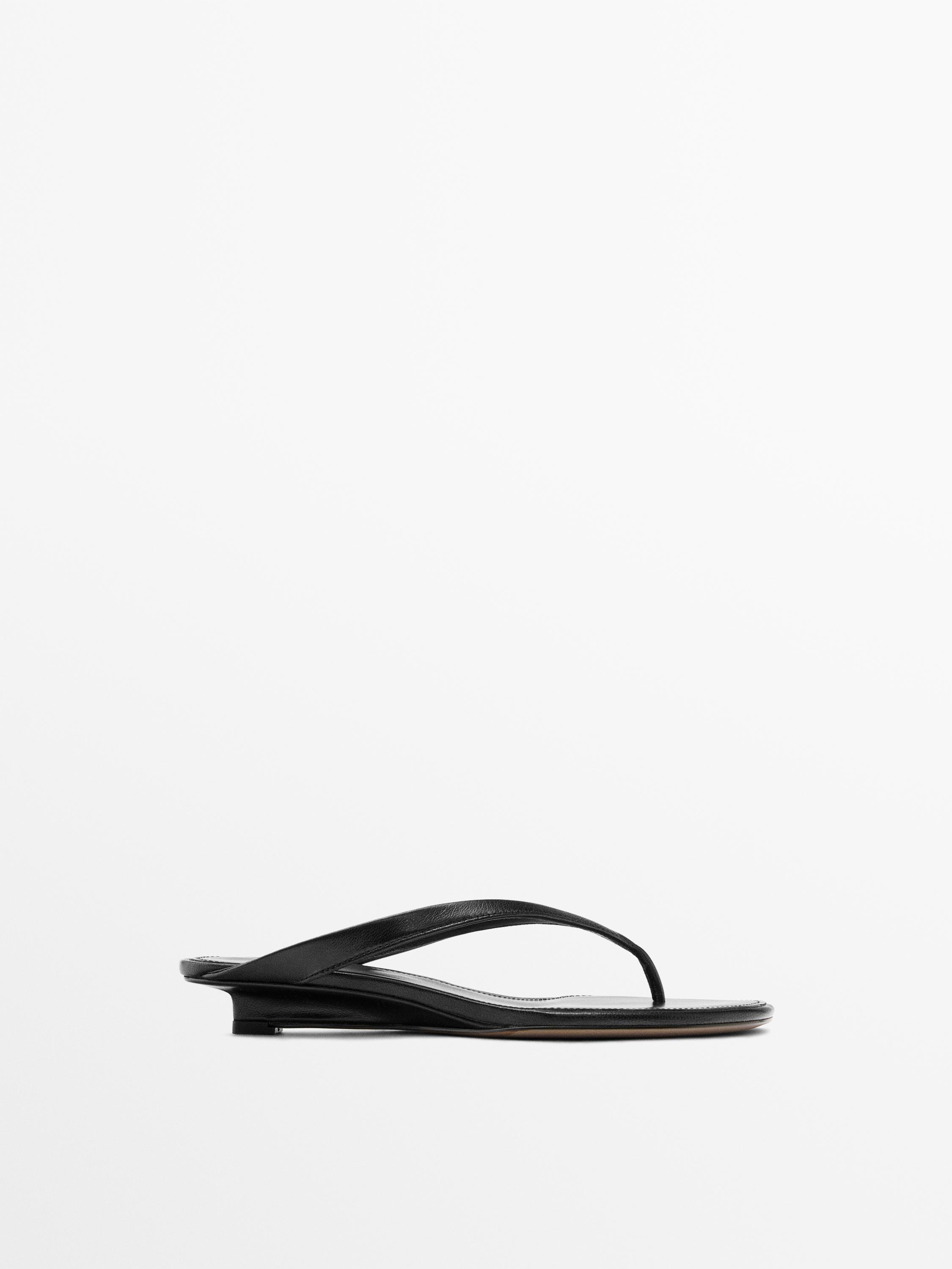 Massimo Dutti mid heel sandals