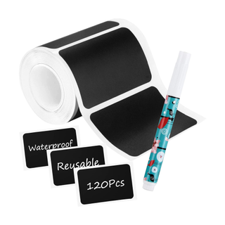 A labelling set of chalkboard labels and marker