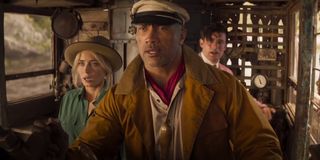 Dwayne Johnson, Emily Blunt and Jack Whitehall in Jungle Cruise