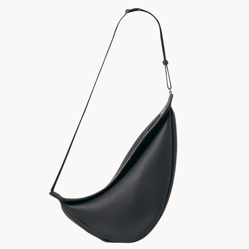 Large Slouchy Banana Bag in Leather cut out