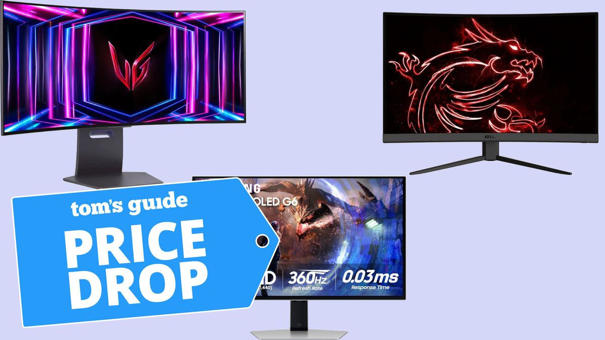 Three gaming monitors from Samsung, MSI, and LG