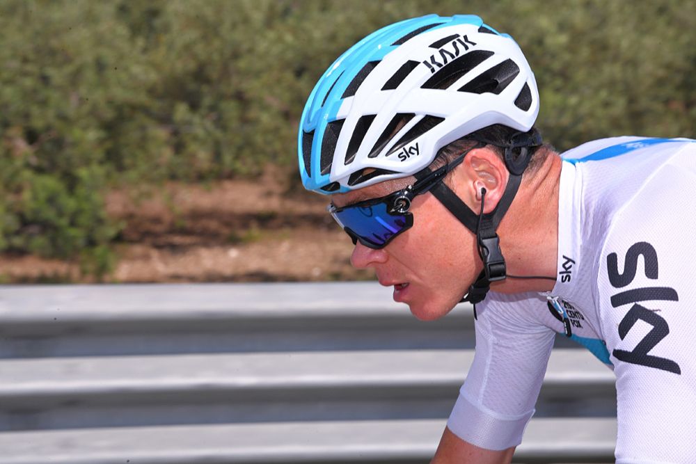 Chris Froome (Team Sky) during stage 5 at the Giro d'Italia