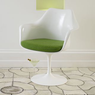 tulip chair with white wall