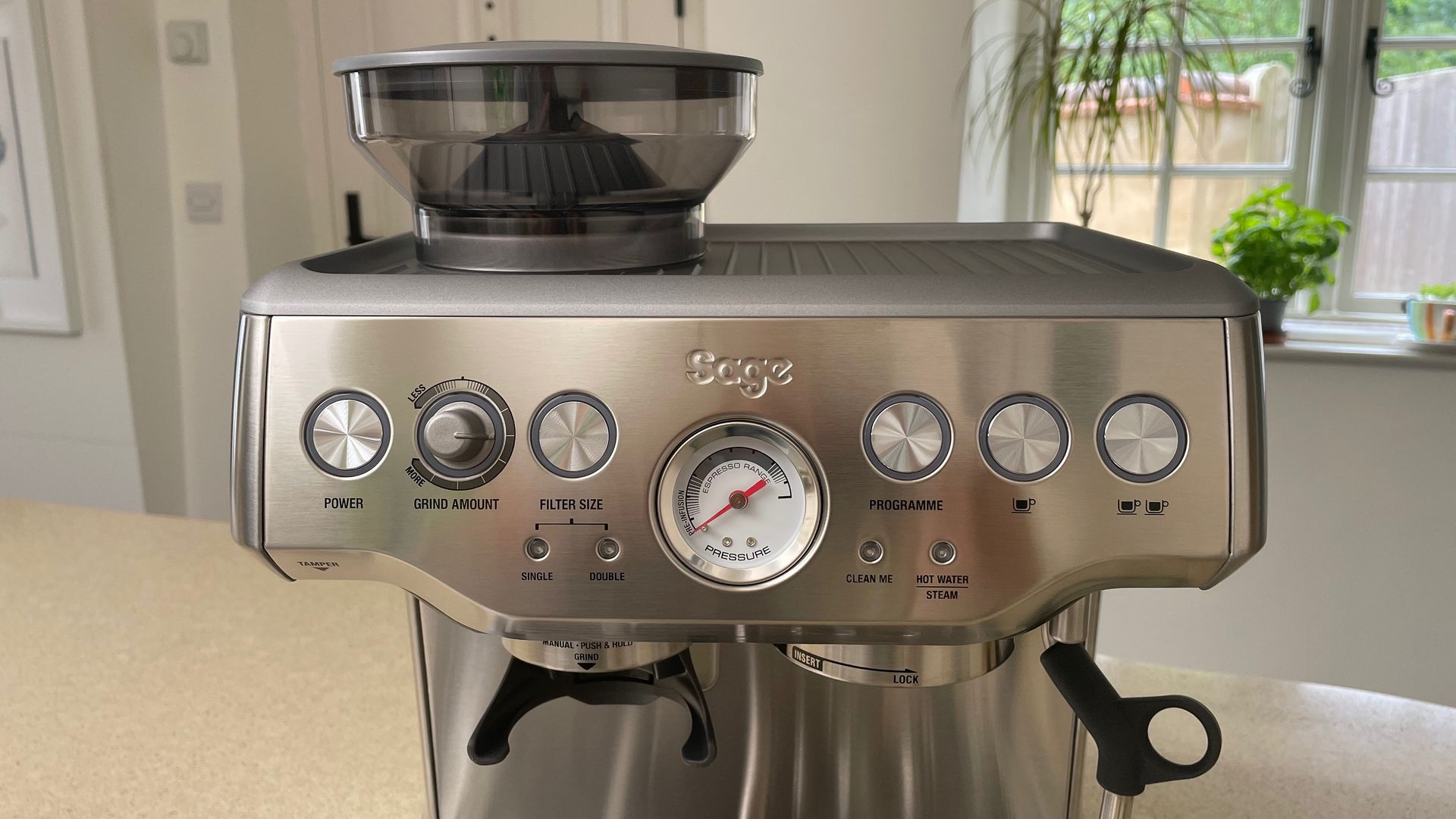 Sage the Barista Express espresso coffee maker review TechRadar