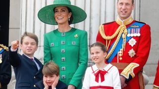Prince William, Kate Middleton, Prince George, Princess Charlotte and Prince Louis at Trooping the Colour