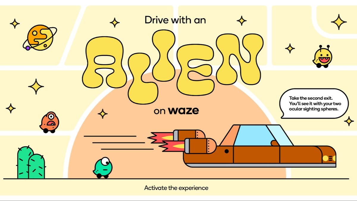 Aliens might be here, and a new Waze update puts them in your car
