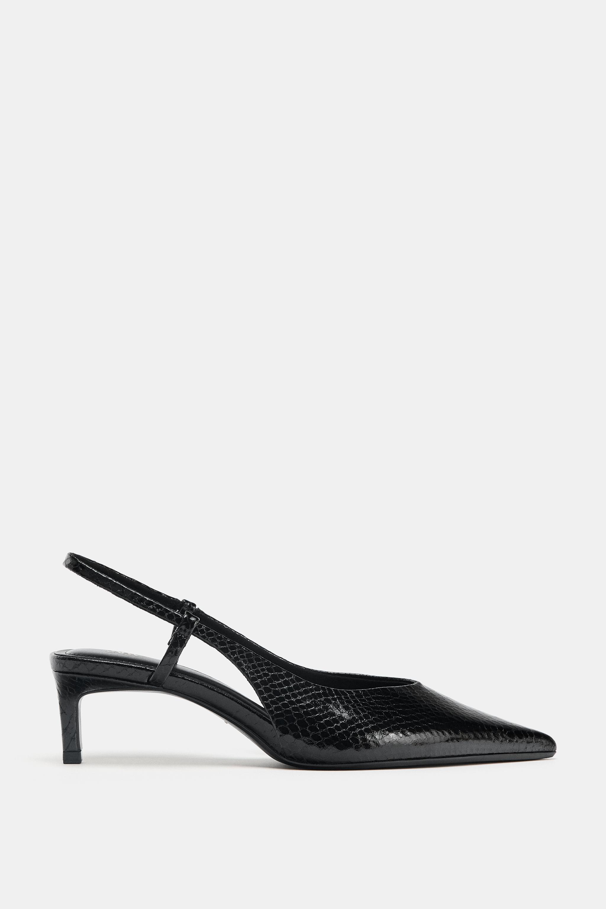 Textured Slingback Shoes