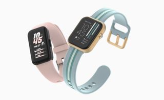 pink and blue iTouch Wearables Air 4 smartwatches