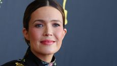 mandy moore on a navy background