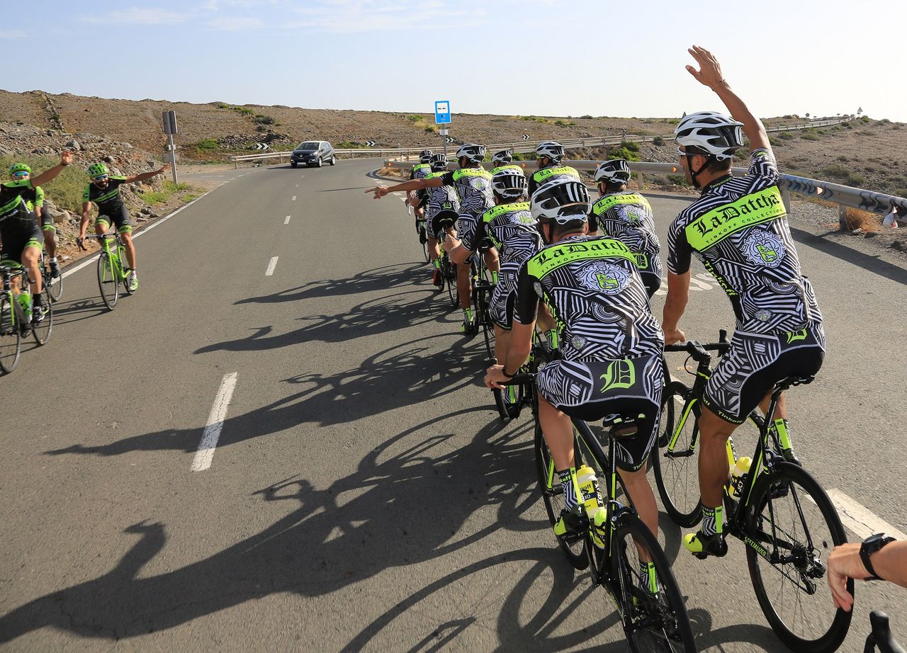 'Hey guys, good day for ride eh'
