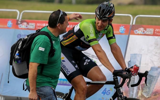Stage winner Jonathan Breyne (Crelan-Euphony)