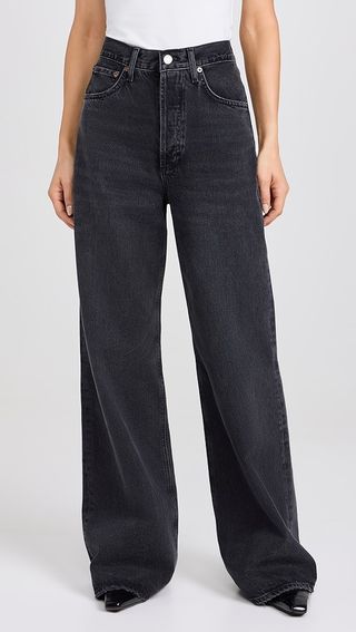 Agolde Dame High Rise Wide Leg Jeans