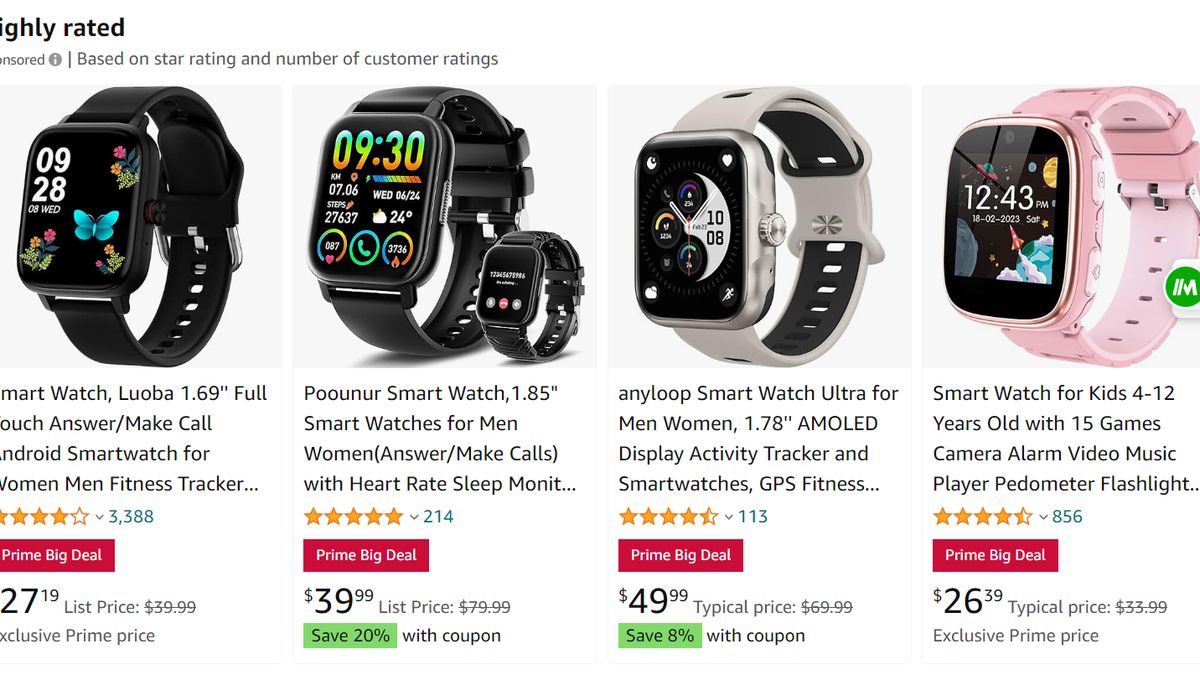 You'd have to be an idiot to buy these awful Apple Watch clones in the